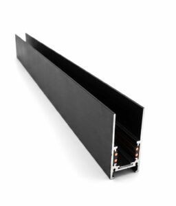 Surface-mounted rail for magnetic track